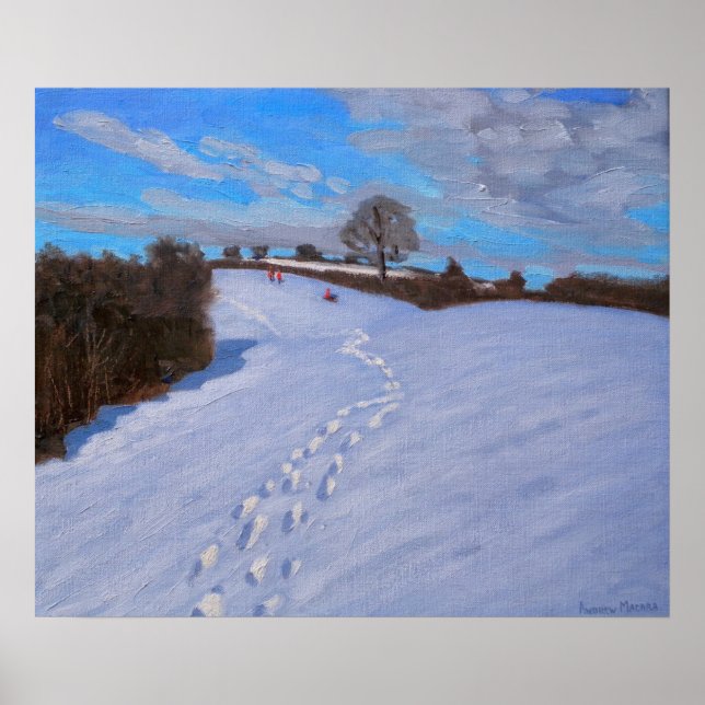 Póster Huellas en la nieve 2009 (Frente)