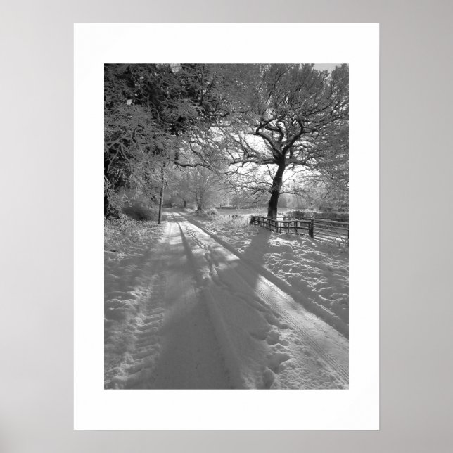 Póster Huellas en la nieve: Cheshire (Frente)