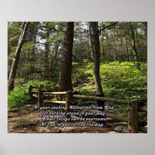 Póster Huellas naturales