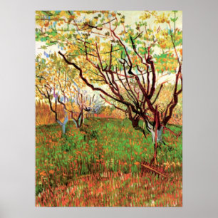 Póster Huerto en flor de Vincent van Gogh
