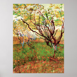 Póster Huerto en flor de Vincent van Gogh