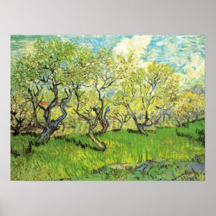Póster Huerto en flor de Vincent van Gogh