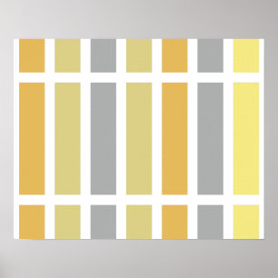 Póster Hues Metalizado de bronce dorados