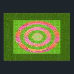 Póster HUEs of Green and  Chakra Oval Stainedglass Pink<br><div class="desc">HUES of Green Paper Type: Value Poster Paper (Matte) Your walls are a reflection of you. Give them personality with your favorite quotes, art or designs on posters printed by Zazzle! Choose from up to 5 unique paper types and several sizes to create art that’s a perfect representation of you....</div>