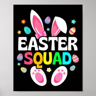 Póster Huevo de conejito del Día de Pascua
