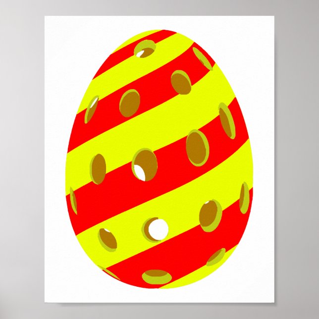 Póster Huevo de Pascua de Pickleball (Frente)