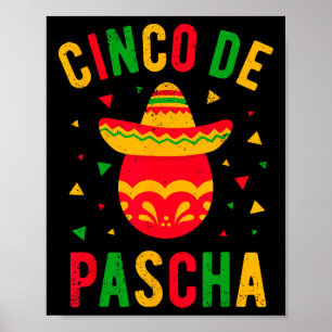 Póster Huevo de Pascua Ortodoxa Griego, Kalo Pascha Cinco