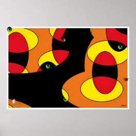 Póster Huevo en los ojos II