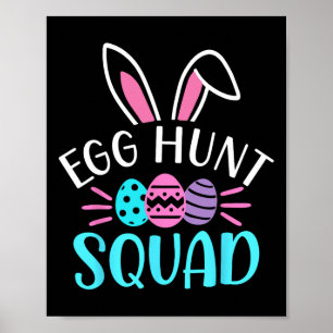 Póster Huevo Hunt Squad Shirt Hunt Season Funny Easter D