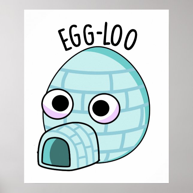 Póster Huevo-loo Funny Egg Pun (Frente)