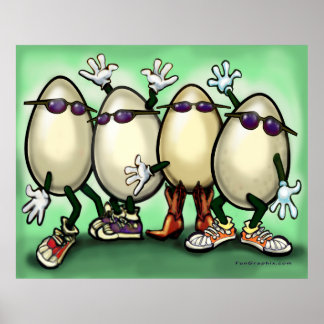 Póster Huevos