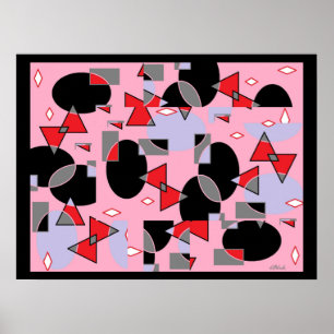 Póster Huevos con negro aplastado