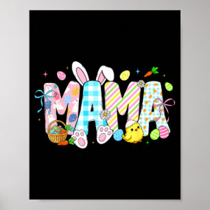 Póster Huevos de conejito mamá divertidos para mamá mujer