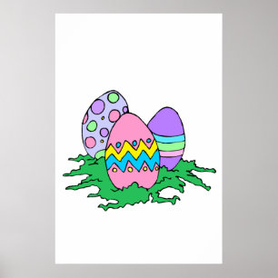 Póster Huevos de Pascua