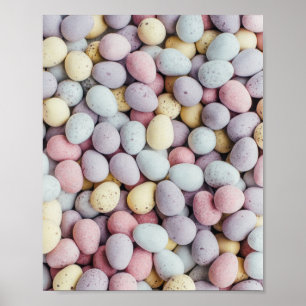 Póster Huevos de Pascua de Chocolate