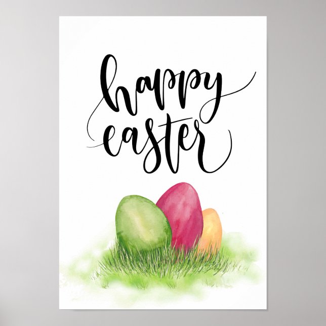Póster Huevos de Pascua Feliz poster de Pascua (Frente)