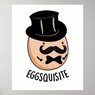 Póster Huevos divertidos y exquisitos huevos