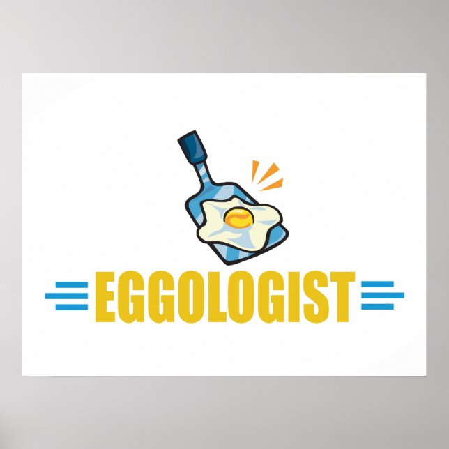 Póster Huevos Fried divertidos (Frente)