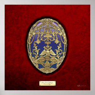Póster Huevos imperiales de aberge - Huevo de Tsarevich s
