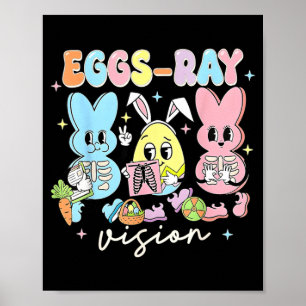 Póster Huevos Ray Vision Enfermera T- Pascua Técnico de R
