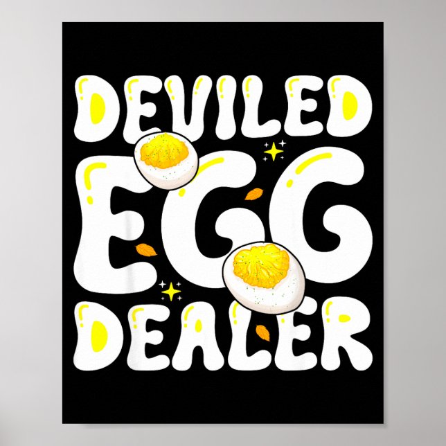 Póster Huevos Rellenos Divertidos del Día de Acción de Gr (Frente)