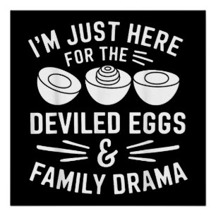 Póster Huevos Rellenos Drama Familiar Regalo Divertido pa