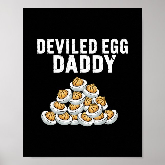 Póster Huevos Rellenos Papá Vibraciones Retro Día de Acci (Frente)