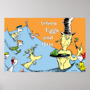 Póster Huevos Verdes con Jamón Escena del Agua de Dr. Seu