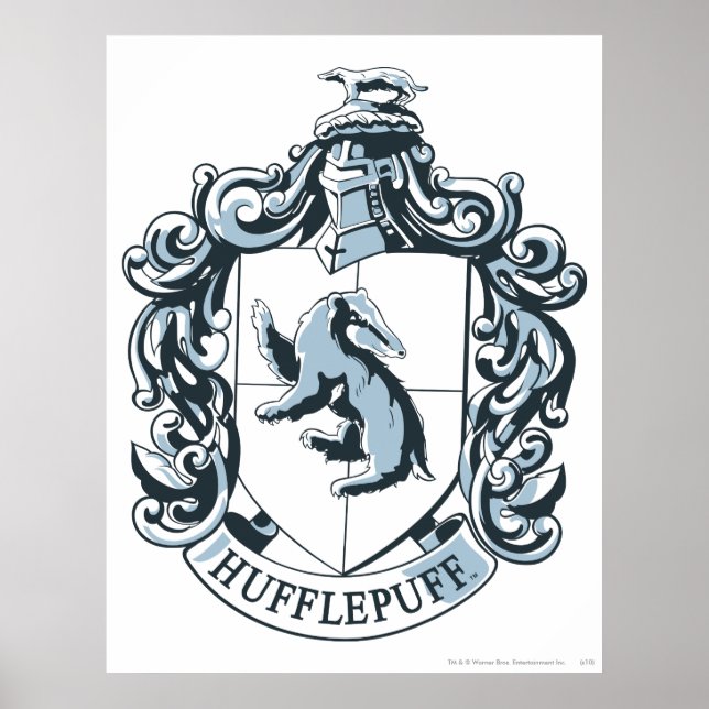 Póster Hufflepuff Escudo Azul (Frente)