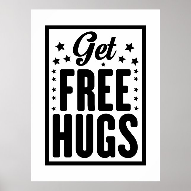 Póster Hug Day - Fun Retro Advertising (Frente)