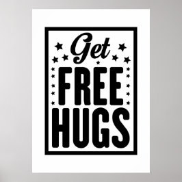Póster Hug Day - Fun Retro Advertising