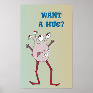 Póster Hug Monster