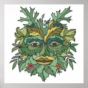 Póster Hugger de árbol ambiental