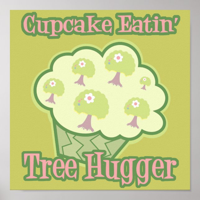 Póster Hugger de árbol de pasteles (Frente)