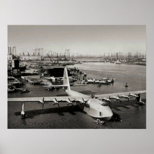 Póster Hughes H4 Ganso de Abeto 1947