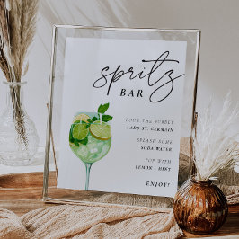 Póster Hugo Spritz Bar Rótulo Ducha Parejas