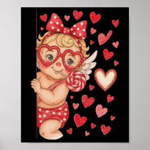Póster Hugvyn Cupido Chupachups San Valentín Coqueta Cora