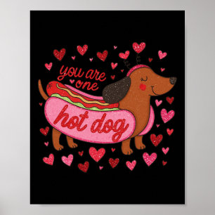Póster Hugvyn eres un perro caliente del día de San Valen