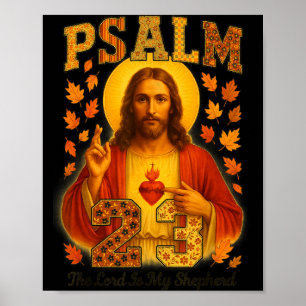 Póster Hugvyn Salmo 23 El Señor Es Mi Pastor Fe Caída