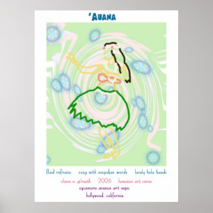 Póster Hula Dancer Art Print