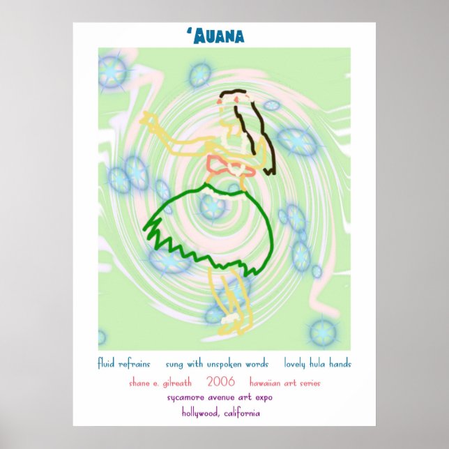 Póster Hula Dancer Art Print (Frente)