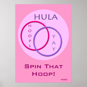 Póster Hula Hoop Spinning