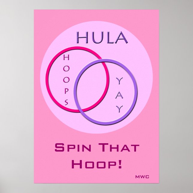 Póster Hula Hoop Spinning (Frente)