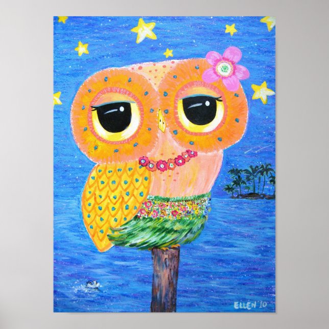 Póster Hula Hoot (Frente)