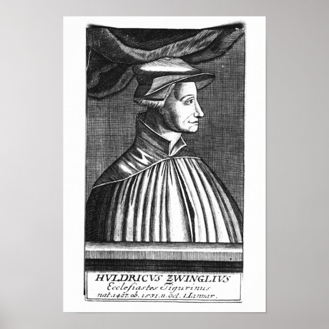 Póster Huldrych Zwingli (Frente)