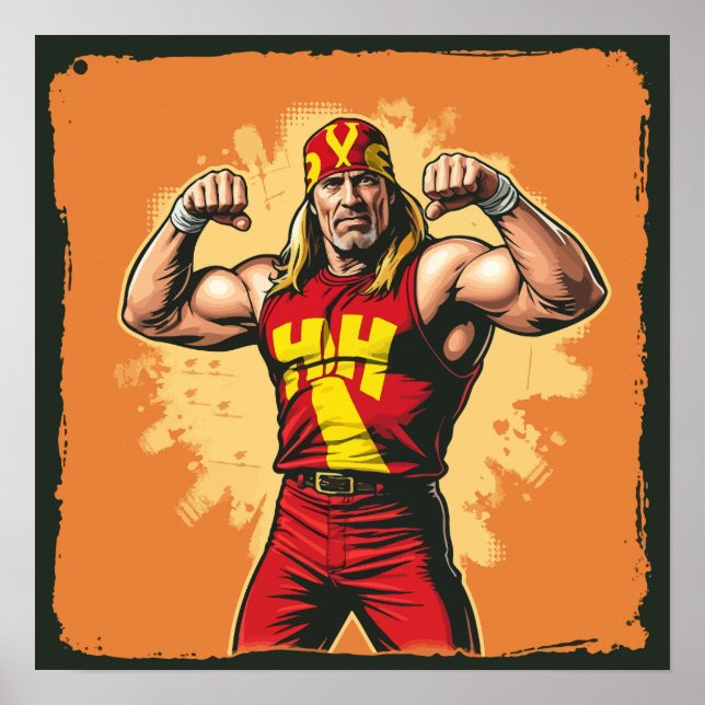 Póster Hulk Hogan – Real American Legend (Frente)
