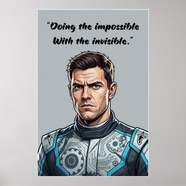 Póster Hülkenberg Quote Poster – Doing the Impossible (Frente)