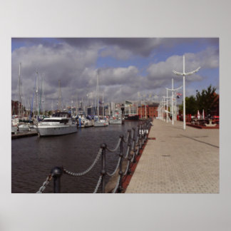 Póster Hull City Marina Poster Print