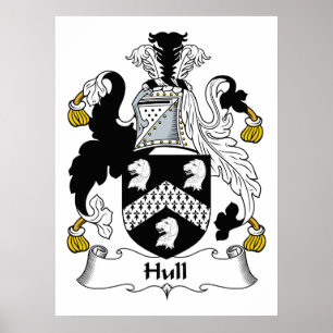 Póster Hull Family Crest