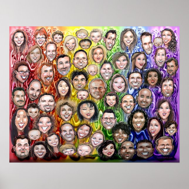 Póster Humanidad entrelazada (Frente)